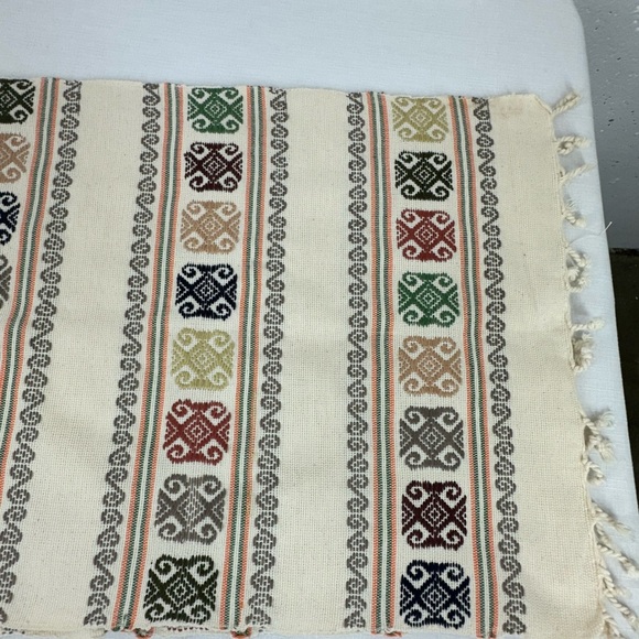 Mexican Southwest Backstrap Loom Table Runner 74 x 14.2” - Picture 9 of 14